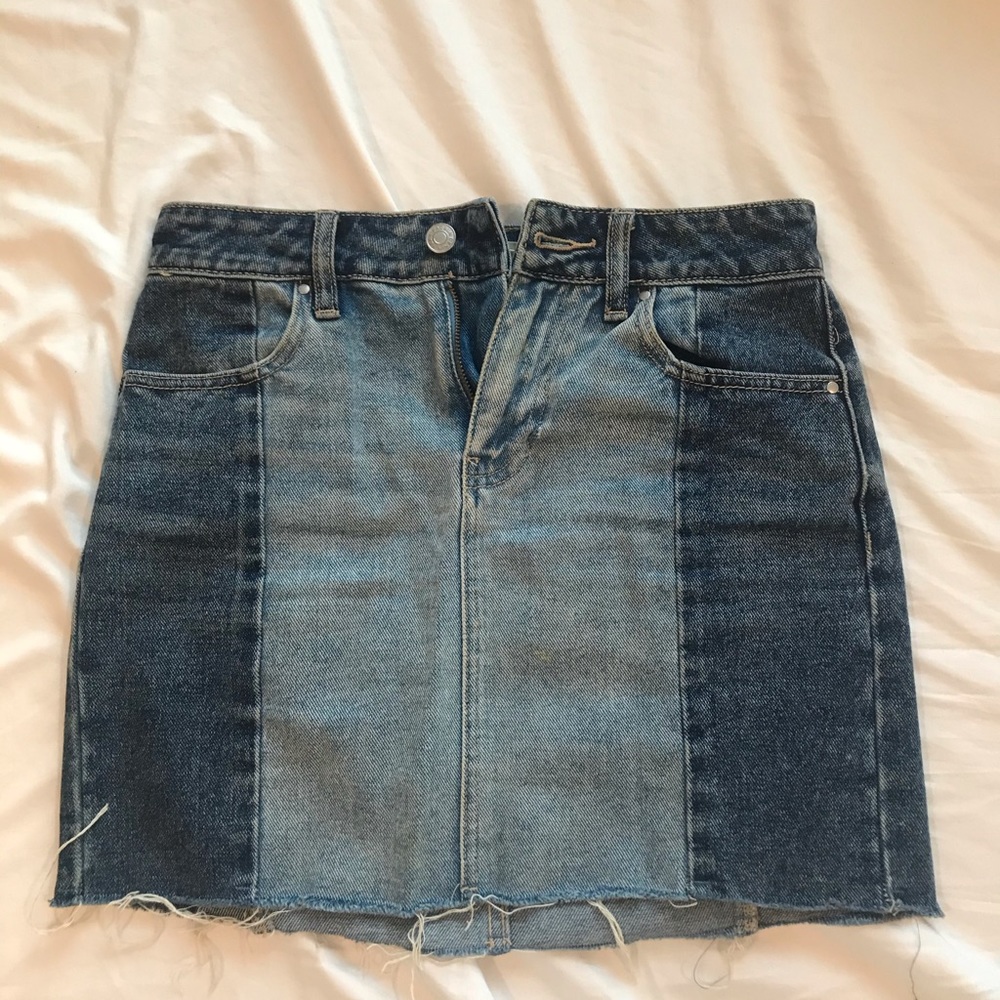 Pacsun Two-Toned Denim Skirt